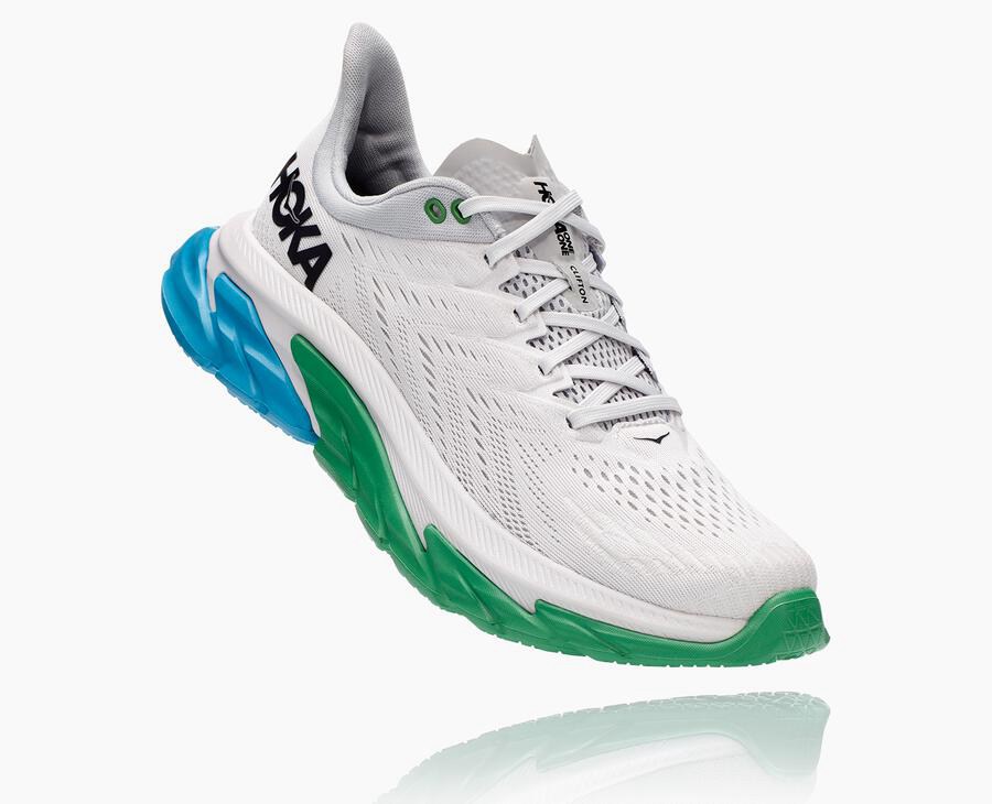 Hoka One One Clifton Edge Löparskor Herr - Vita - ZPCHN-4125